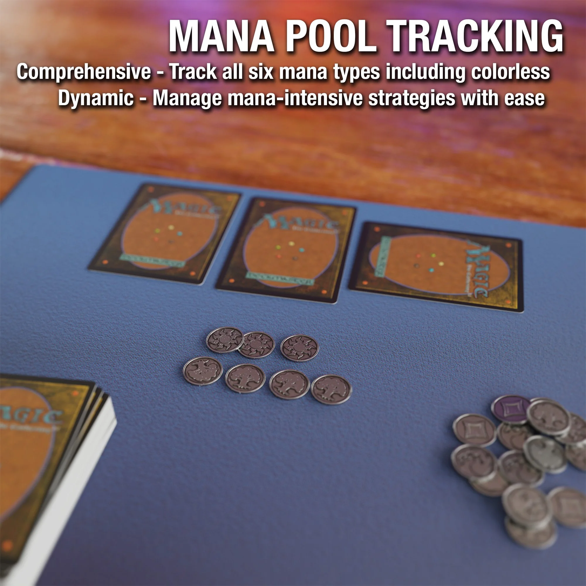 Metal Mana Coin Set — Citadel Black